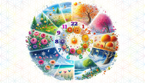 Une horloge symbolisant le passage des saisons.