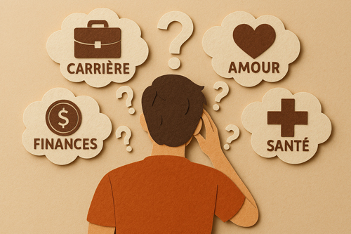 Une personne de dos qui se questionne